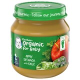 Gerber Organic 2nd Foods Apple/Spinach/Kale (Jar), 4 OZ, thumbnail image