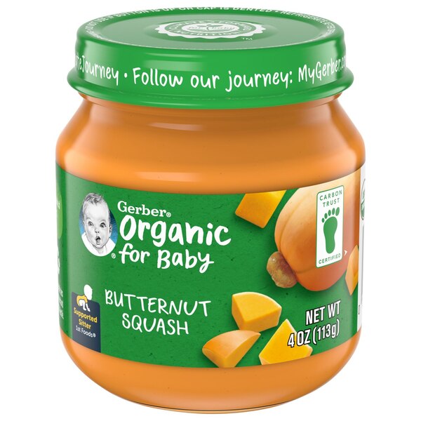 Gerber Organic 1st Foods Butternut Squash (Jar), 4 OZ