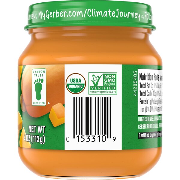 Gerber Organic 1st Foods Butternut Squash (Jar), 4 OZ
