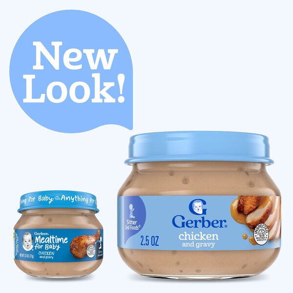 Gerber 2nd Foods, Chicken and Gravy, 2.5 OZ