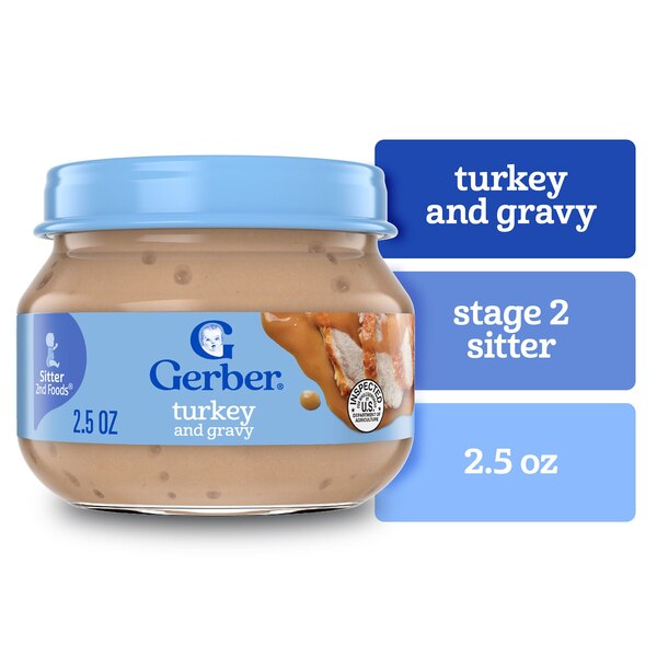 Gerber 2nd Foods, Turkey and Gravy, 2.5 OZ