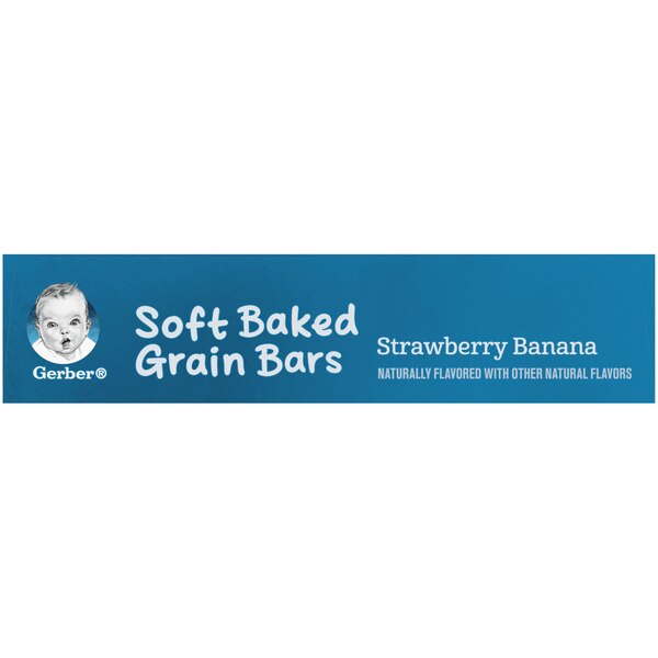 Gerber Soft Baked Grain Strawberry Banana Bars, 8 CT