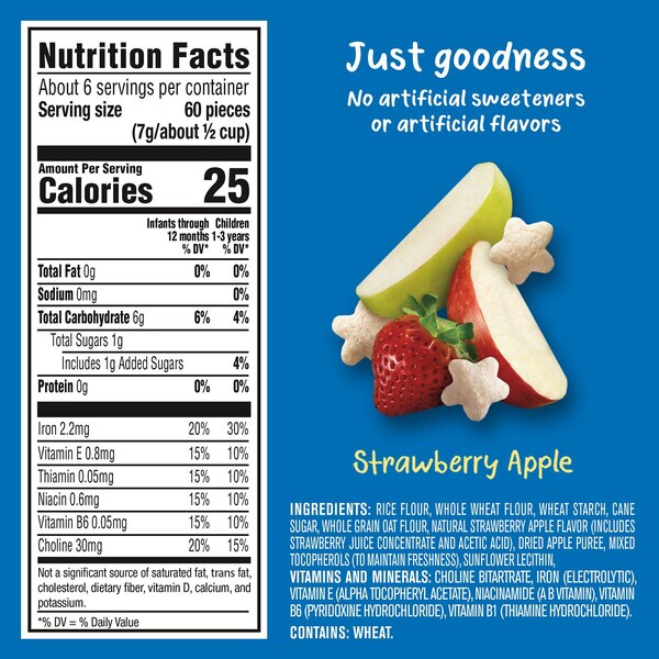 Gerber, Stage 3 Baby Food, Strawberry Apple Puffs, 1.48 OZ