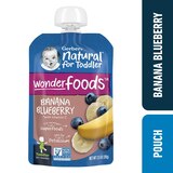 Gerber Natural for Toddler, WonderFoods Banana Blueberry Toddler Food, 3.5 OZ, thumbnail image