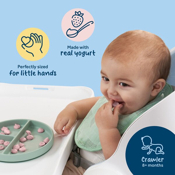 Gerber, Snacks for Baby Yogurt Melts, Strawberry, 1 OZ