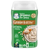 Gerber Organic 1st Foods Grain&Grow Oatmeal Cereal, 8 OZ, thumbnail image
