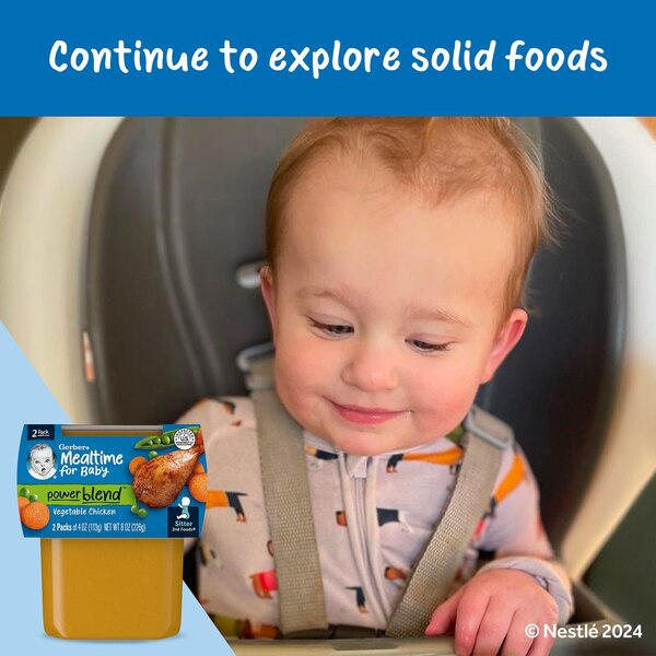 Gerber 2nd Foods Baby Foods, Vegetable Chicken Dinner, 2 PK, 4 OZ