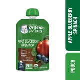 Gerber 2nd Foods Organic Apple Blueberry Spinach Baby Food, 3.5 OZ, thumbnail image