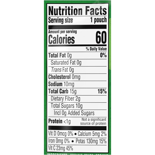 Gerber 2nd Foods Organic Pear Peach Strawberry Baby Food, 3.5 oz Pouch