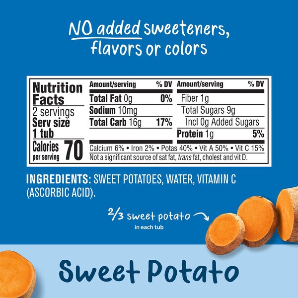 Gerber 2nd Foods Natural for Baby Baby Food, Sweet Potato, 4 OZ, 2 PK