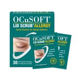 OCuSOFT Lid Scrub Allergy Eyelid Cleanser, 30 ct, thumbnail image