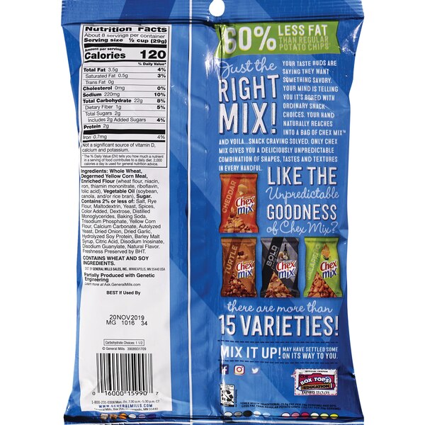 Chex Mix Traditional Snack Mix, 8.75 oz