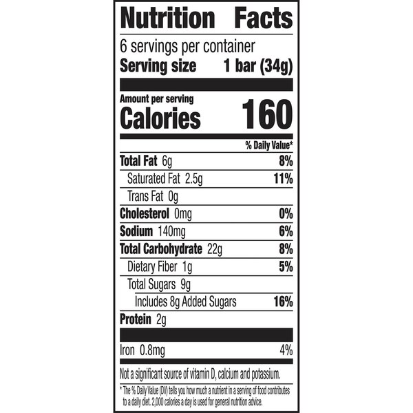 Nature Valley, Granola Bars, Sweet and Salty Nut, Cashew, 6 ct, 7.2 oz