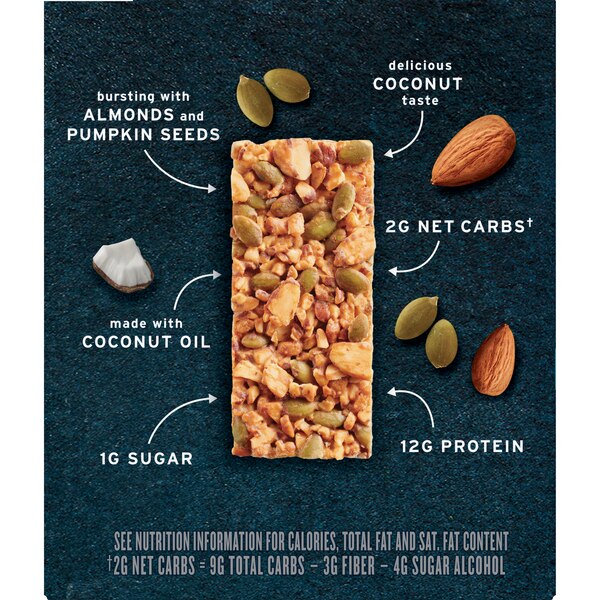 Ratio KETO Friendly Coconut Almond Crunchy Bars, 4 ct