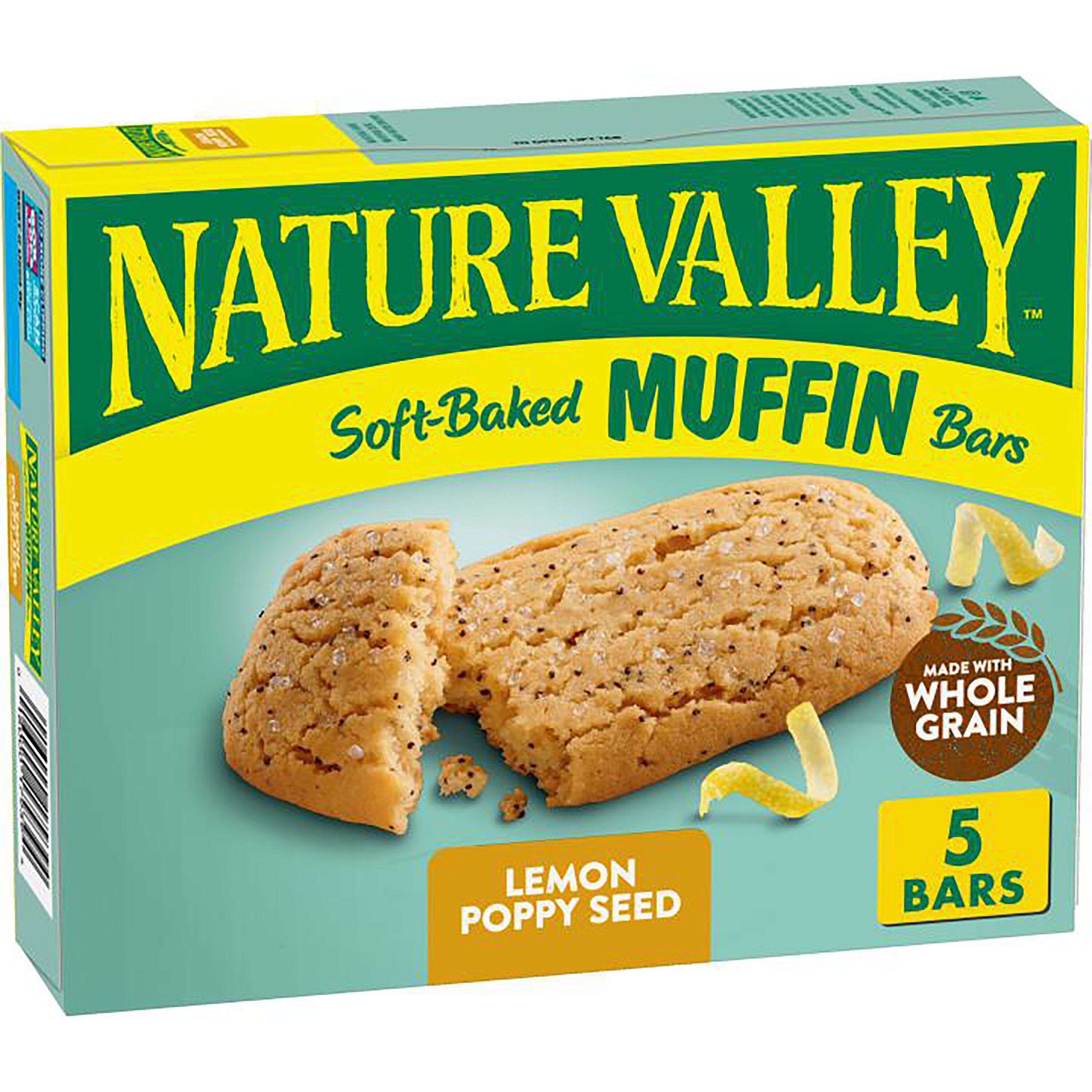 Nature Valley Lemon Poppy Seed Soft-Baked Muffin Bars, 5 CT