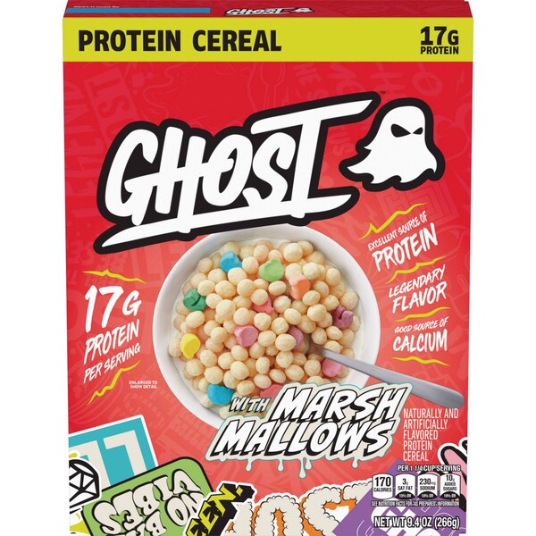 Ghost, High Protein Marshmallow Cereal, 9.4 oz