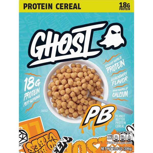 Ghost, High Protein Peanut Butter Cereal, 10.8 oz 