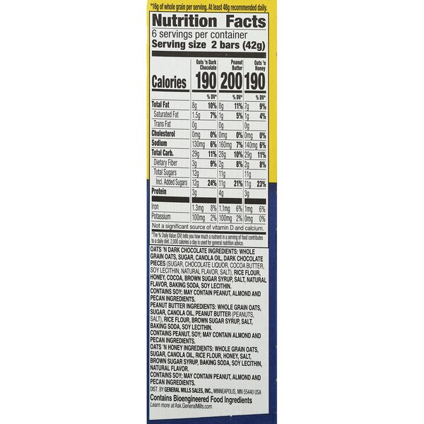 Nature Valley Crunchy Granola Bars, Variety Pack, 6 ct, 8.94 oz