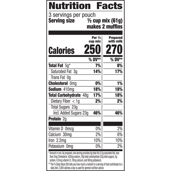 Betty Crocker - Mezcla para muffins, Blueberry, 6.5 oz