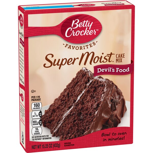 Betty Crocker Super Moist Yellow Cake Mix, 15.25 oz