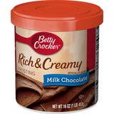 Betty Crocker Rich & Creamy Milk Chocolate Frosting, 16 oz, thumbnail image