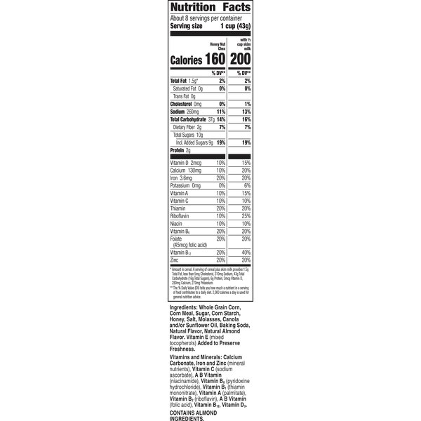 Chex Honey Nut Cereal, 12.5 oz
