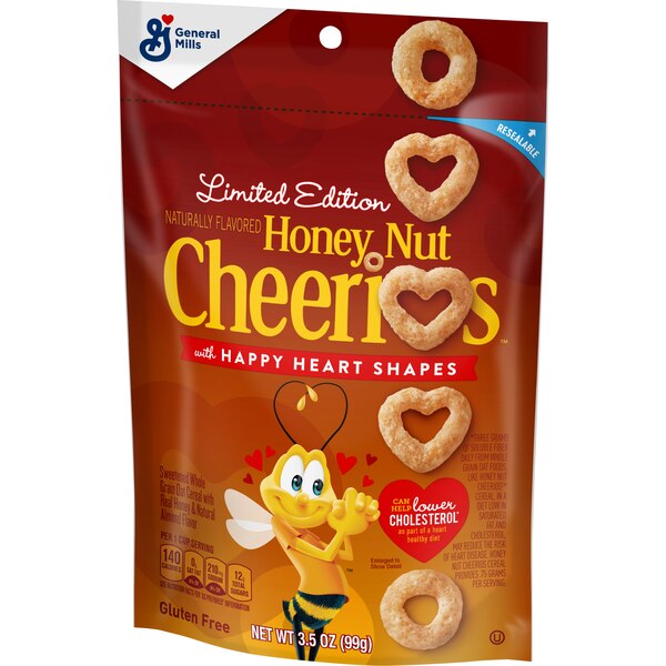 Honey Nut Cheerios Cereal Pouch, 3.5 oz