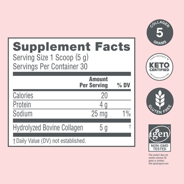 NeoCell Super Collagen Peptides, Unflavored, Powder, 7 oz., 1 Canister