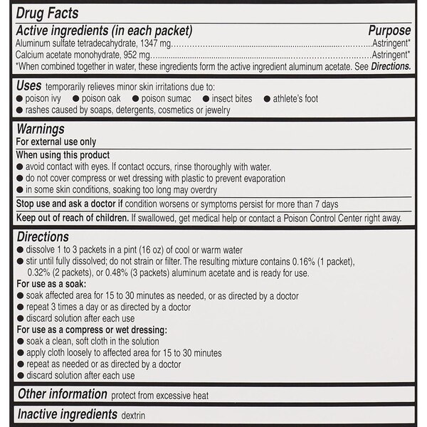Domeboro Medicated Soak for Rash Relief