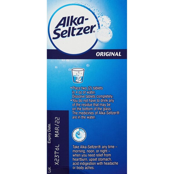 Alka-Seltzer - Tabletas efervescentes, Original
