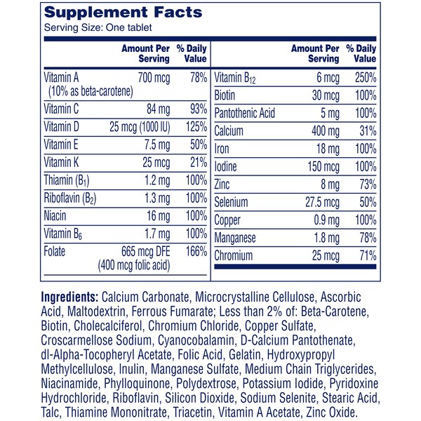 One A Day Women's Multivitamin Tablets