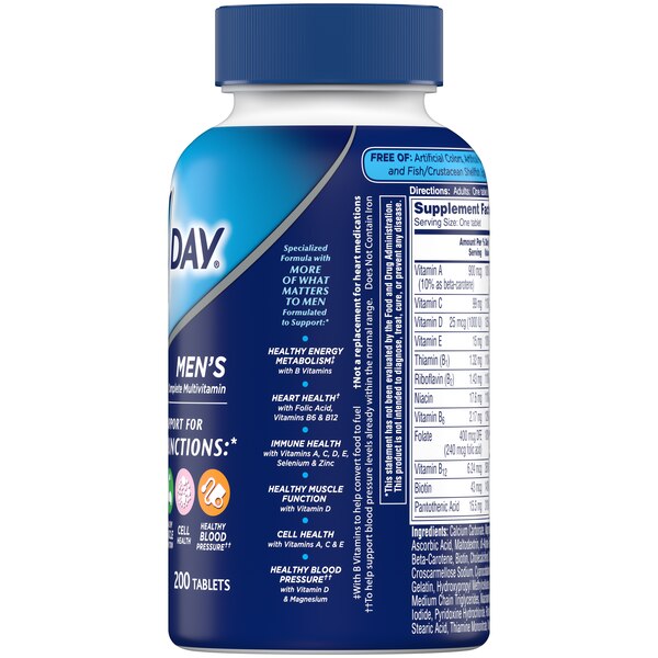 One A Day Men's Multivitamin Tablets, 200 CT