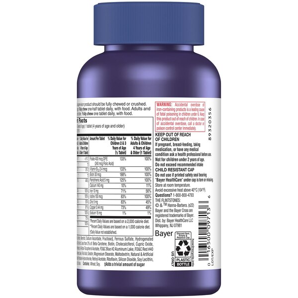 Flintstones Complete Children's Multivitamin Supplement Chewable Tablets