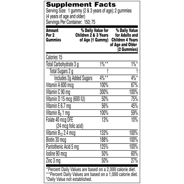 Flintstones Plus Immunity Support Children's Multivitamin Supplement Gummies, 150CT