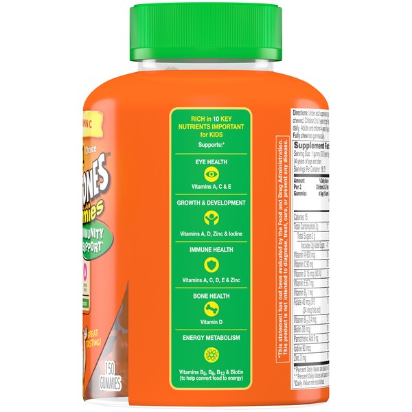 Flintstones Plus Immunity Support Children's Multivitamin Supplement Gummies, 150CT