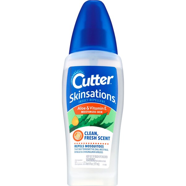 Cutter Skinsations Aloe & Vitamin E Insect Repellent, 6 oz