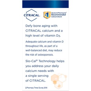 Citracal Slow Release 1200 Calcium With Vitamin D3, Caplets, 80 CT