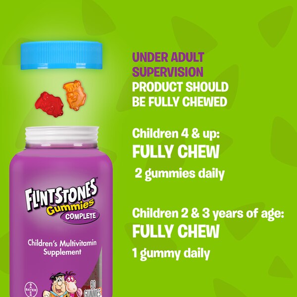 Flintstones Complete Children's Multivitamin Supplement Gummies