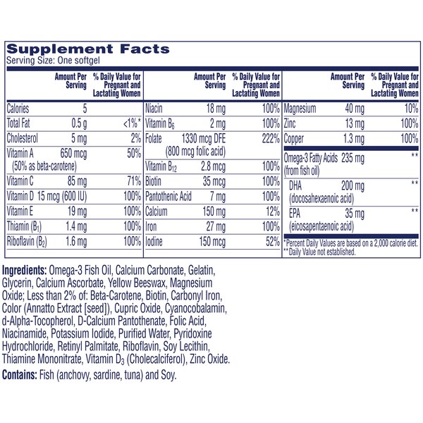 One A Day Prenatal 1 Multivitamin Soft-Gels - 30 CT