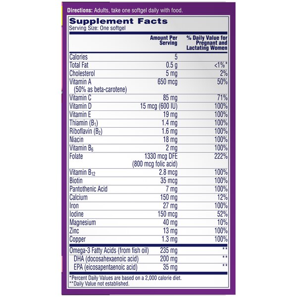 One A Day Prenatal 1 Multivitamin Soft-Gels - 30 CT