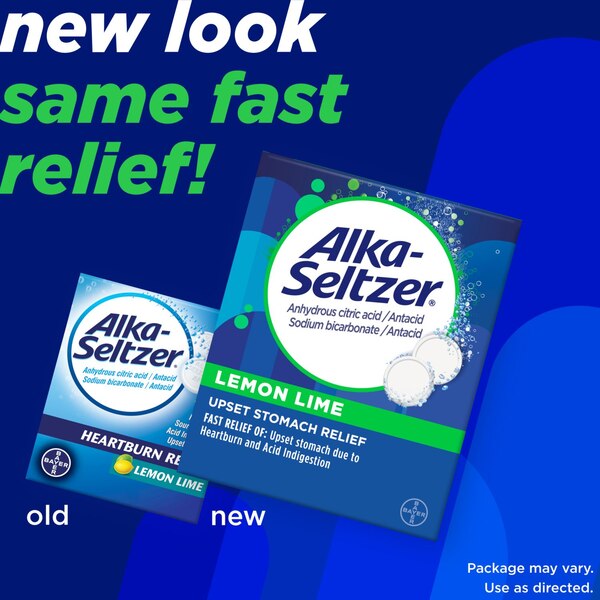 Alka-Seltzer Lemon Lime Effervescent Tablets, 36 CT