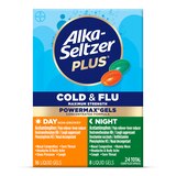 Alka-Seltzer Plus Maximum Strength Cold & Flu Power Max Gels Day + Night Liquid Gels, thumbnail image