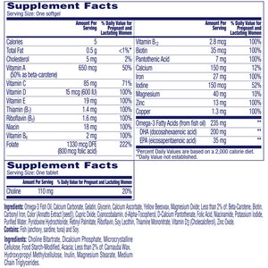 One A Day Prenatal Advanced Multivitamin Softgels & Tablets
