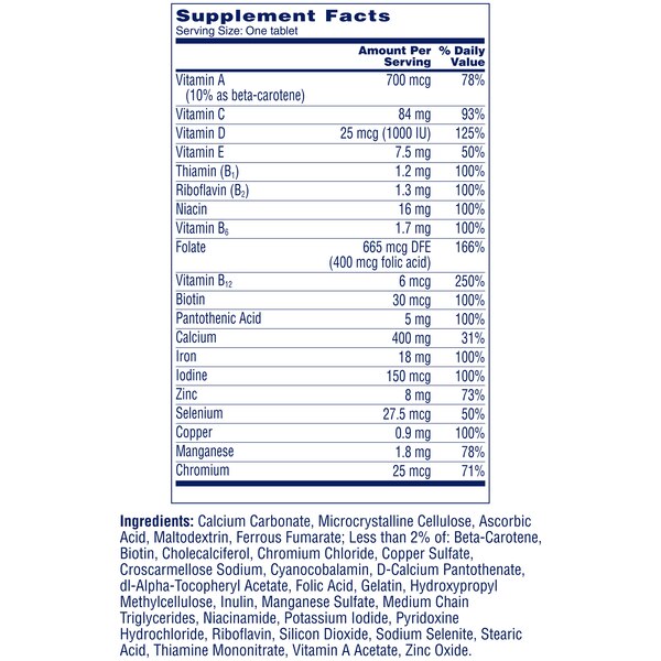 One A Day Women's Multivitamin Tablets
