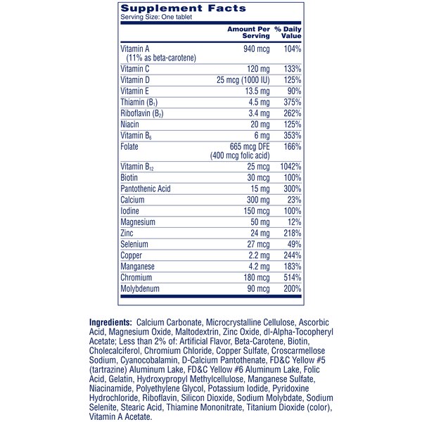One A Day Women's 50+ Healthy Advantage Multivitamin Tablets