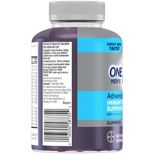 One A Day Men's 50+ Advanced Multivitamin Gummies, 110 CT