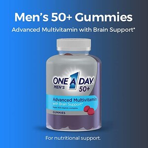 One A Day Men's 50+ Advanced Multivitamin Gummies, 110 CT