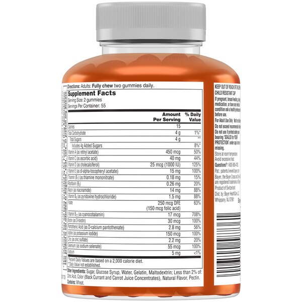 One A Day Women’s 50+ Advanced Multivitamin Gummies, 110 CT