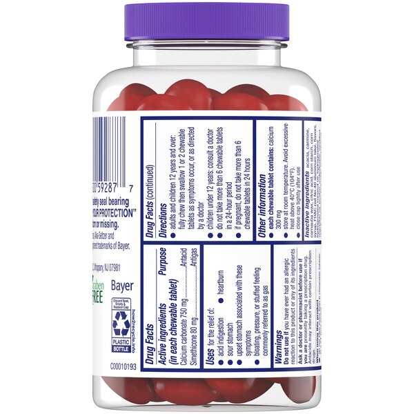 Alka-Seltzer Heartburn + Gas Relief Chews, Tropical Punch, 28 CT