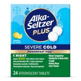 Alka-Seltzer Plus Severe Night Cold PowerFast Fizz Lemon Effervescent Tablets, thumbnail image